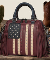 Montana West Liberty Doctor 3-Way Bag – Limited Edition Patriotic Fringe Handbag